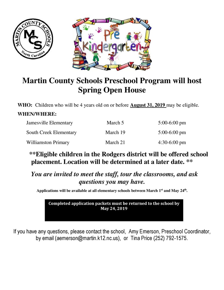 Pre-Kindergarten Registration