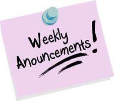 Weekly Announcements: March 9th - 13th