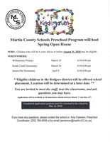 Preschool Registration