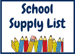 Updated-3rd Grade Supply List