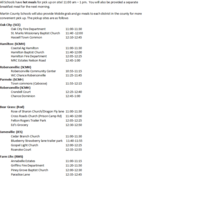 Revised Meal Schedule