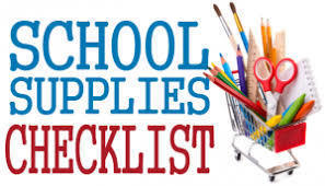 JES - School Supply List - 1st Grade - 2019-2020