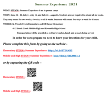 Summer Experience 2021