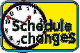 Important Live Instruction - Schedule Change - Week of Sept. 21st