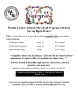 Pre-K Spring Open House
