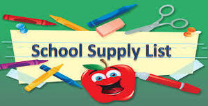 JES - School Supply List - 4th Grade - 2019-2020